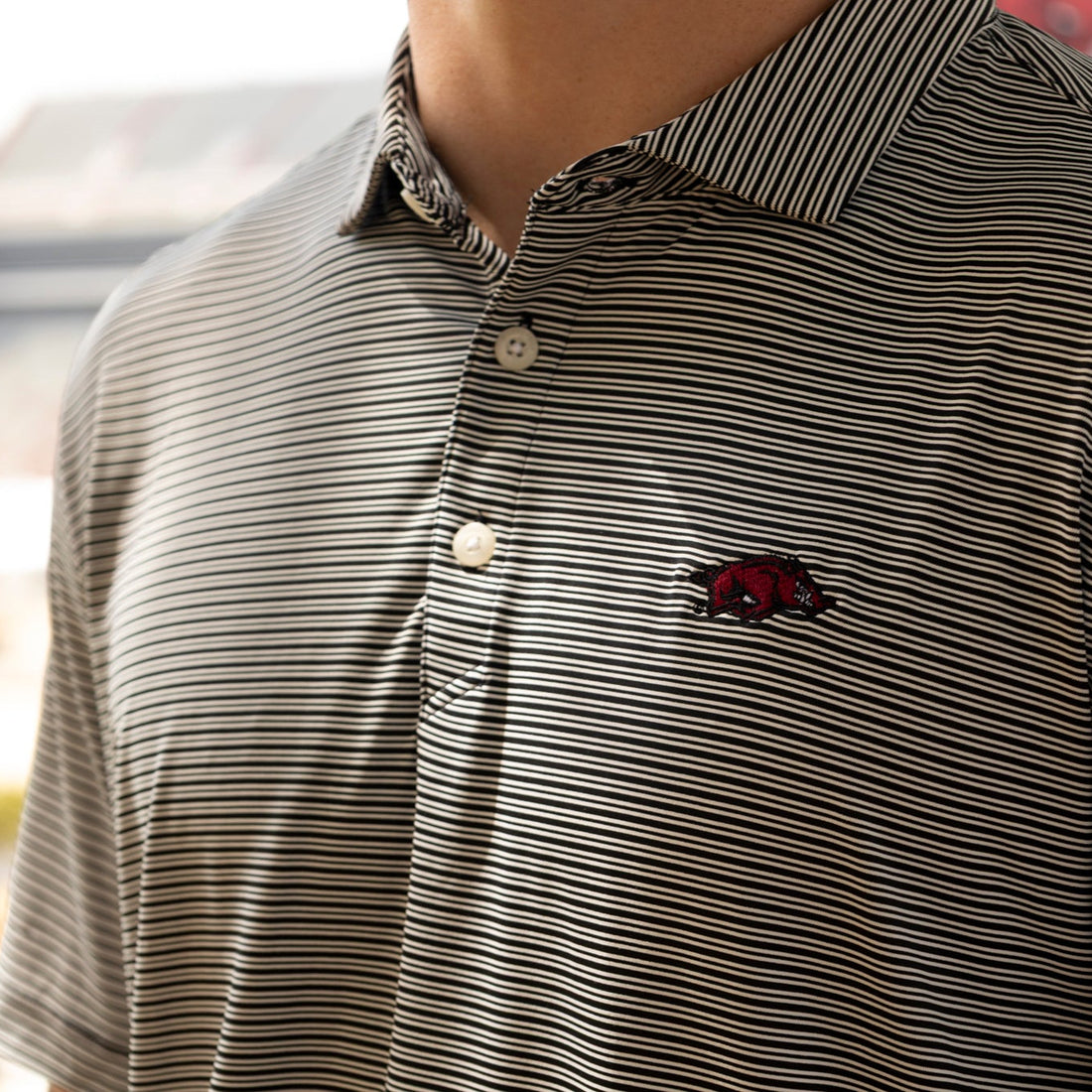 Mini Tusk Double Stripe Polo