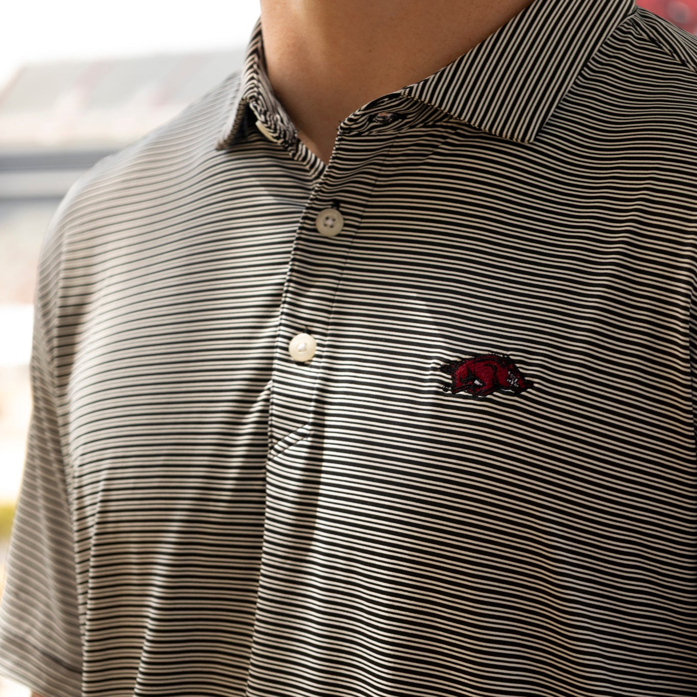 Mini Tusk Double Stripe Polo